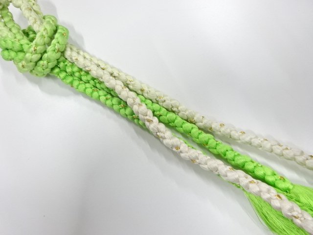 JAPANESE KIMONO / HAND-TIED OBIJIME